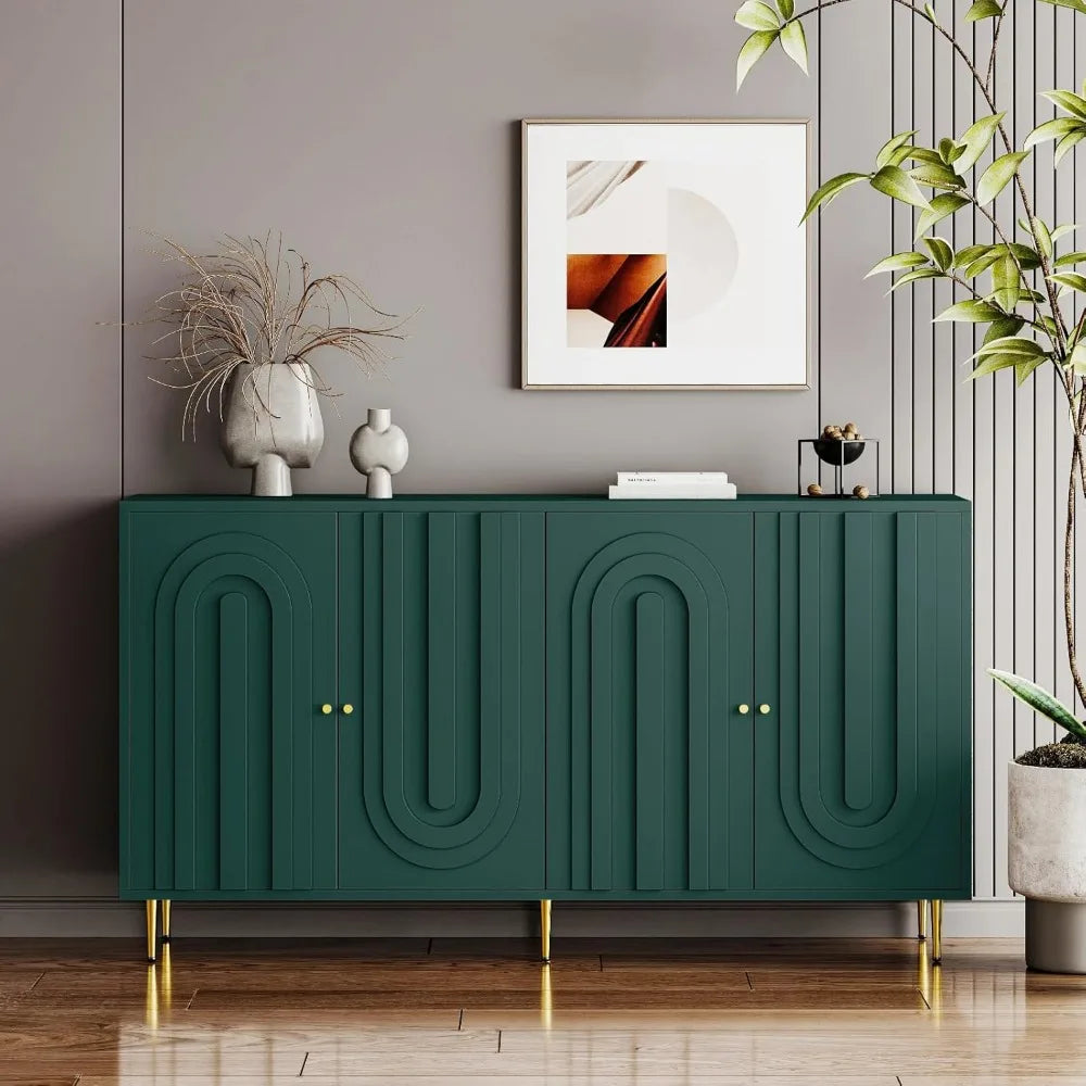 VerdeLux 60" Modern Sideboard Buffet Cabinet