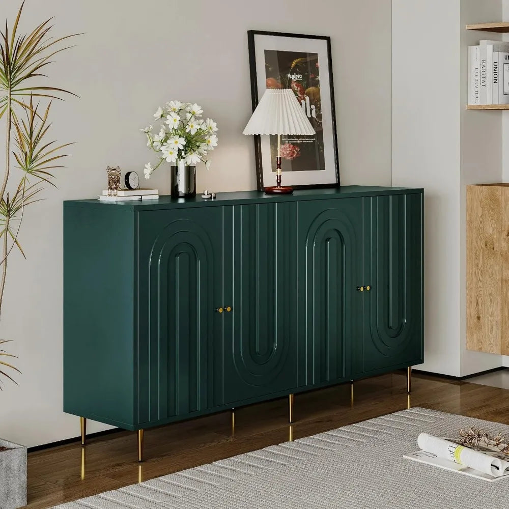 VerdeLux 60" Modern Sideboard Buffet Cabinet