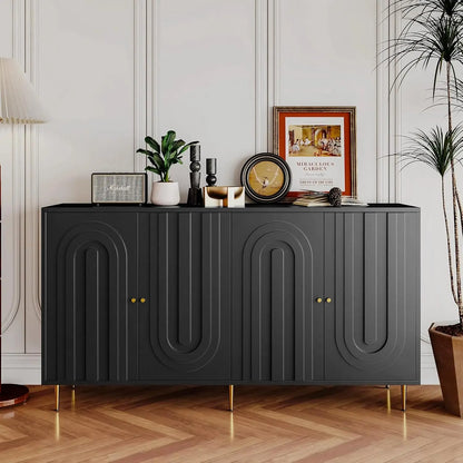 VerdeLux 60" Modern Sideboard Buffet Cabinet